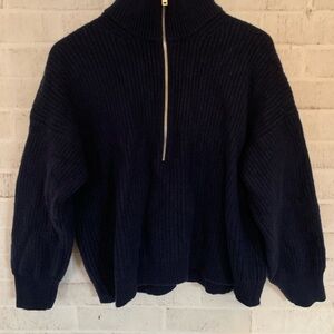 Everlane Navy Turtleneck Sweater